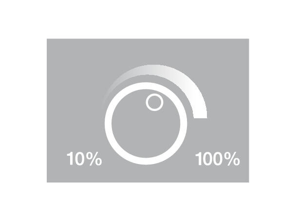 Dørsensor med dim utenpåliggende Myk på/av Loox5 