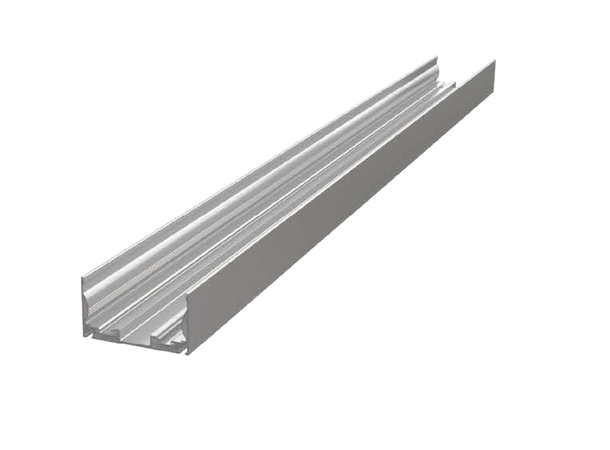 F8035 Aluminiumsprofil 50mm Med 2 skruer LED Neon Clear Lighting