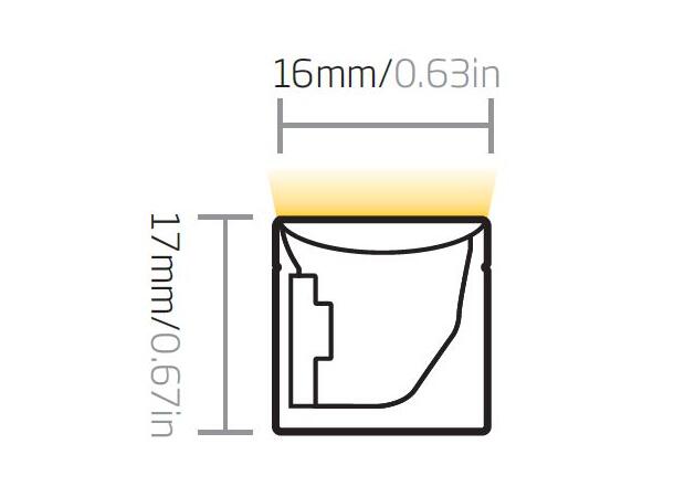 FlexGlo F22B-HB 10W 230VAC 3500K 450lm/m LED Neon Clear Lighting 