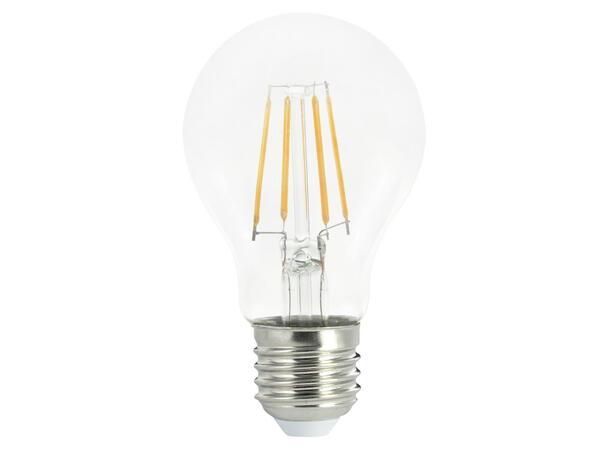 LED Classic Sensor FM E27 4,5W 827 470lm Klart glass, fire rette filamenter