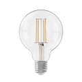 LED Globe 95 FLM E27 827 4,5W 470lm DIM Klart glass - 4 rette filamenter