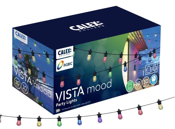 LED lyslenke RGBTW 10m 10 stk pærer IP44 RGB 10W  E12 