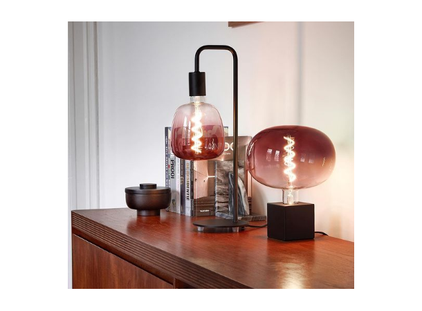 Lampefot bord E27 sokkel Sort U-line Bordlampe m/bryter på kabel 