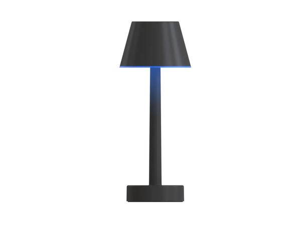 Lucca sort 2700K 35lm display 12pk IP54 Oppladbar bordlampe UCB-C IP54