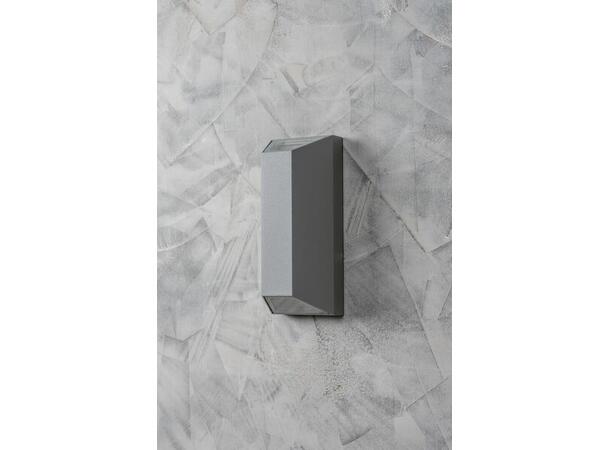 Vegglampe SALA 2xGU10 IP44 Grå IP44 Selges uten garanti pga lagertømming 