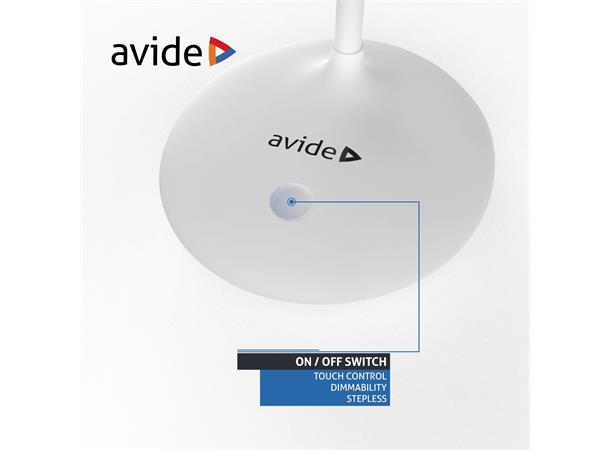 Avide LED Bordlampe Mobil 4W hvit