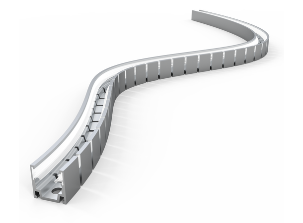 Bøyelig Serrate Profil F1212 1m Horisontal bøy 