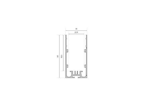 CATania 3060 sort aluprofil 3m Blackline