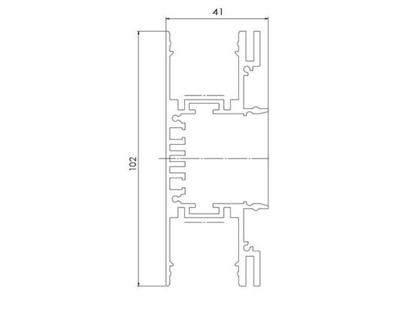 CATania DUO aluprofil 2m 41102 43125