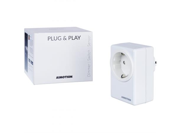 Casambi Plug & play dimmer 150W hvit Stikkontakt