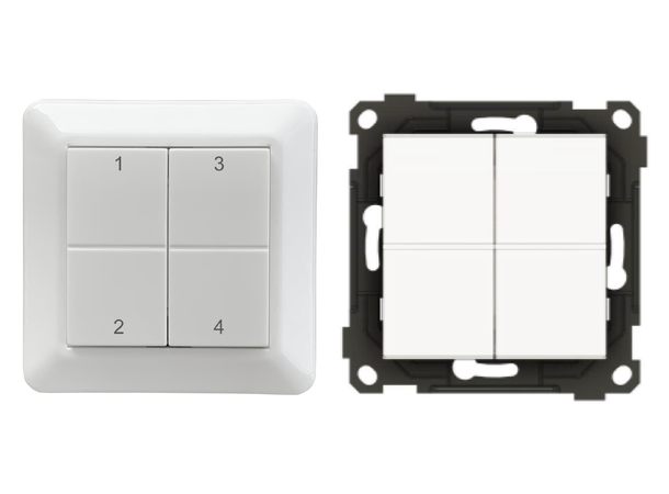 Casambi bryter 4-kanal 1-2-3-4 EnOcean teknologi, batteriløs bryter PH