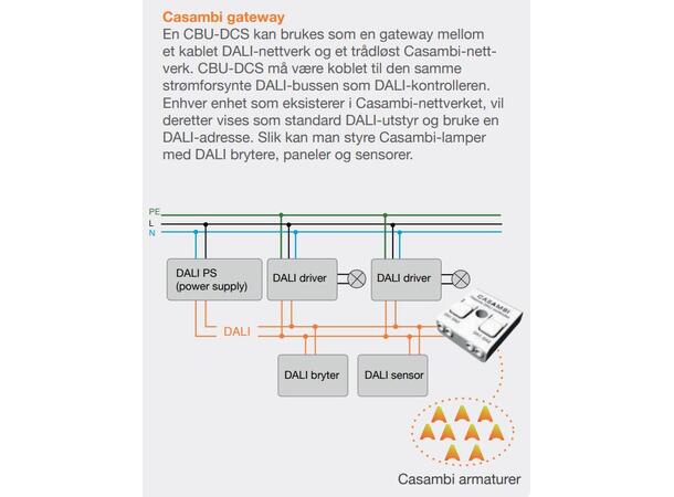 Casambi til DALI CBU-DCS passiv modul