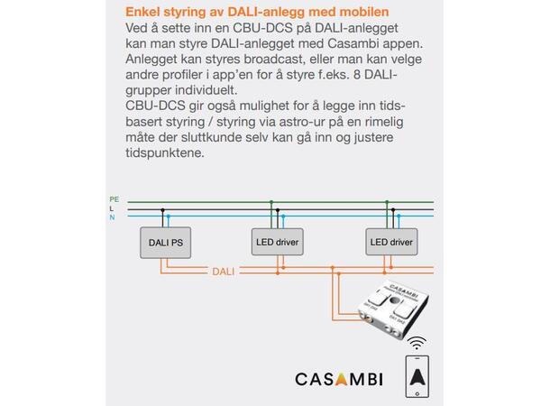 Casambi til DALI CBU-DCS passiv modul