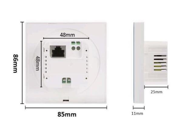 Casambi touch display 4 tommer Veggboksmontering