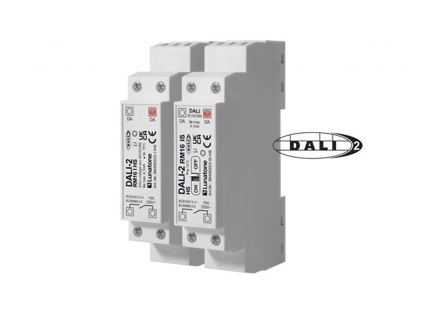 DALI-2 RM16 relemodul 3000VA DIN Manuell bryter, startstrømbegrenser
