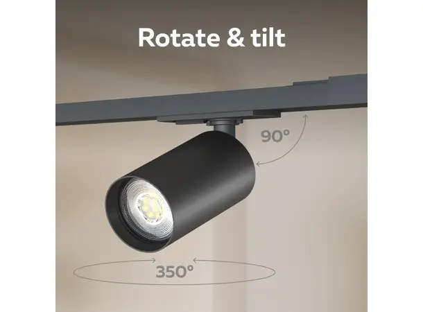 GU10 spotskinne 2x1m + 4  spotter GU10 spotter 