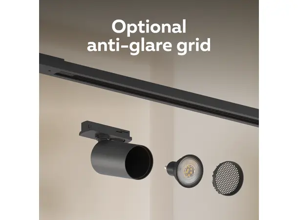 GU10 spotskinne 2x1m + 4  spotter GU10 spotter 