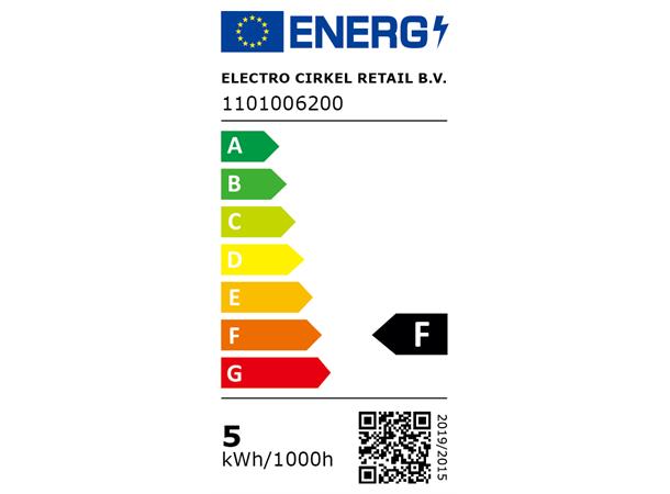 LED Classic A60 FLM B22 827 470lm DIM 4,5W Klart glass - 4 rette filamenter