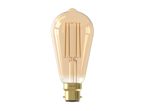 LED ST64 FLM B22 821 3,5W 250lm DIM Gold - 4 rette filamenter 