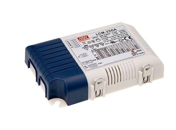 LED driver LCM 350–1050mA 25W DALI-2/Imp 700 mA fabrikkoppsett DIP DALI/Impuls