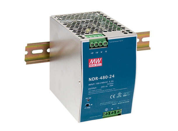 LED driver NDR 48V 0-480W DIN skinne