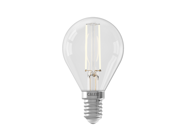 LED illum FLM E14 827 3,5W 250lm DIM Klart glass - 2 rette filamenter 