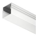 Loox profil lav inkl opal avdekning 2,5m 18x18x2500 mm