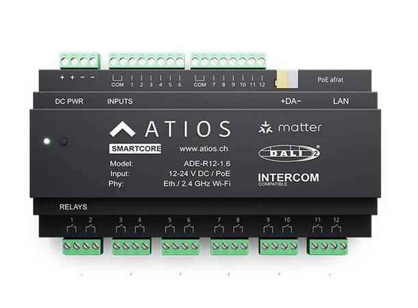 SmartCore ADE-R12 Smarthus, DALI-2 Utganger via DALI - Matter- og rele 