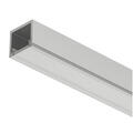 Aluprofil 2101 Edge alufarget 2,5m 1312 2500x13x12mm med opal avdekning