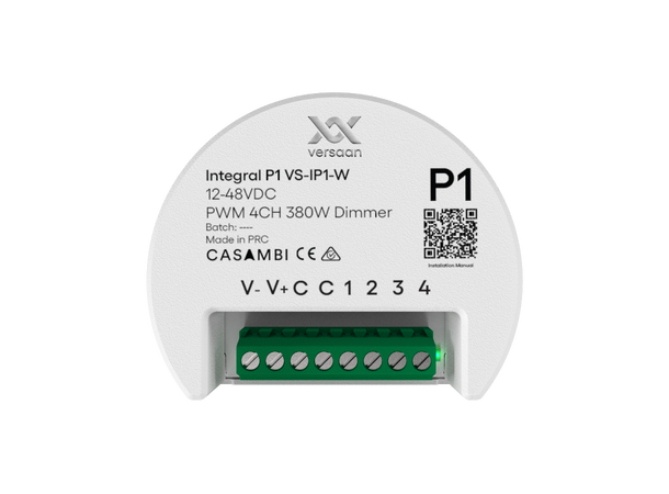 Casambi P1 PWM 4-kanals dimmer 12-48VDC Integral P1