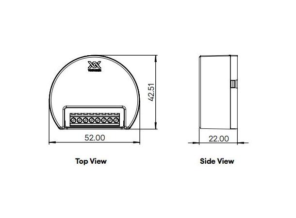 Casambi PWM 4-kanals dimmer 12-48VDC Integral P1