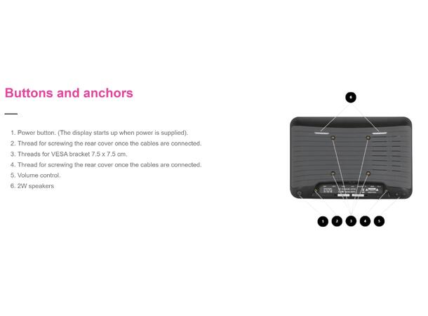 Casambi touch display 8 tommer