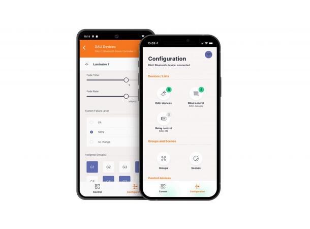 DALI-2 BT5 Room Controller KNX 159x42x22mm 