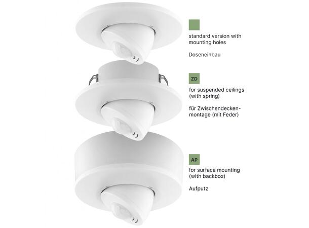 DALI-2 CS integrasjonsensor 8m sort Sort, utenpåliggende montering 