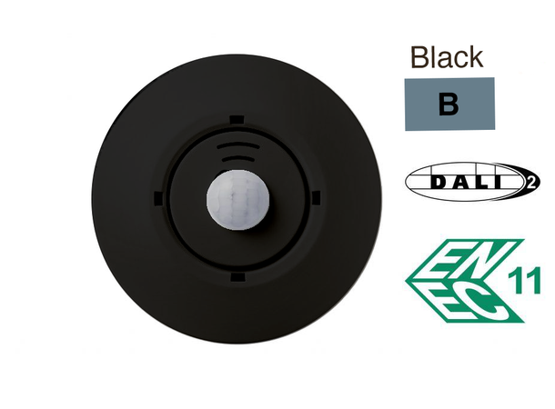 DALI-2 CS integrasjonsensor 8m sort Sort, utenpåliggende montering 