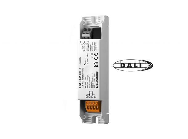 DALI-2 RM16 relemodul med strekkavlaster 120x30x22mm