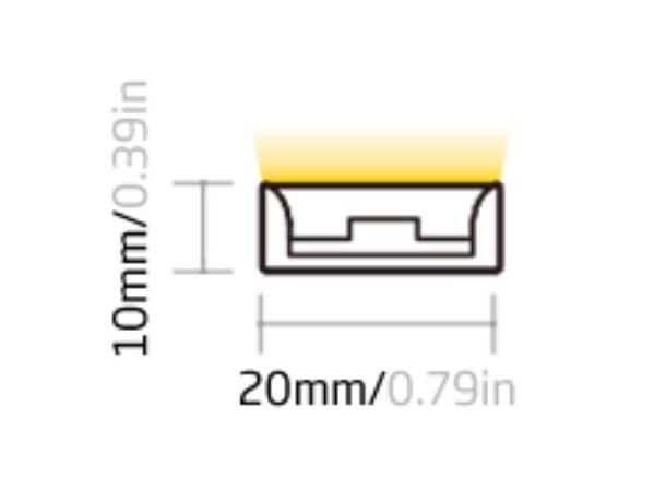 FlexGlo F2010-VB 48V 3000K 5W 400lm/m Ultra-Long Maks 180m (9x20m)