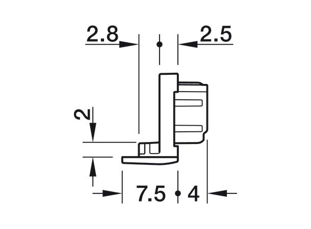 Loox5 endestykke 1104 sort