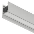 Aluprofil 2104 alu 3m 1324 3000x13x24 mm med avdekning