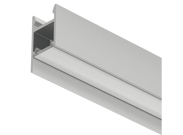 Aluprofil 2104 alu 3m 1324 3000x13x24 mm med avdekning 