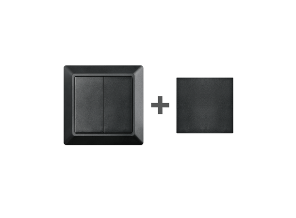 Casambi Bryter sort 4-kanal Batteriløs bryter