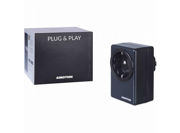 Casambi Plug & play rele 16A sort