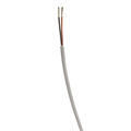 Kabel hvit rund 2pol metervare