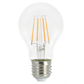 LED Classic A60 FLM E27 827 4,5W 470 DIM Klart glass - 4 rette filamenter