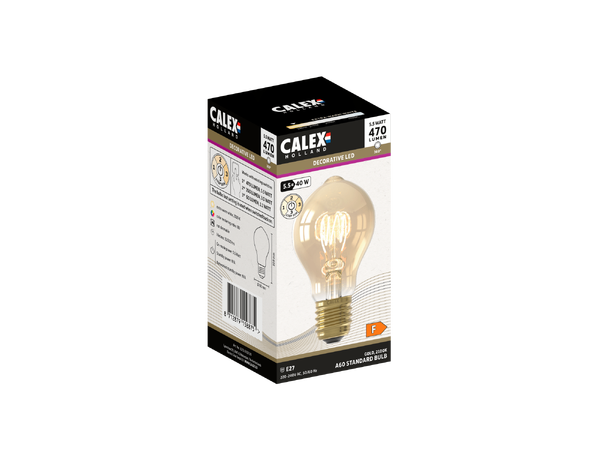 LED Gold FLM E27 821 5,5W 470lm StepDIM Vintage spiral
