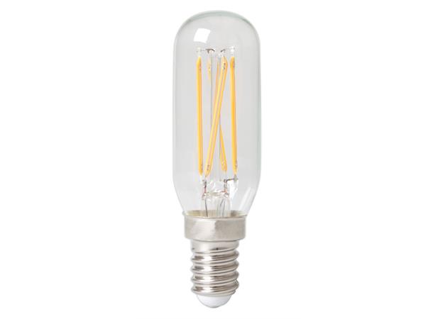 LED Rør T25L FLM E14 827 4,5W 470lm DIM Klart glass 25x85mm