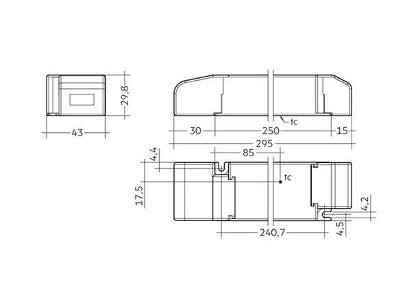 LED driver LC 24V 30-100W Ikke dimbar 