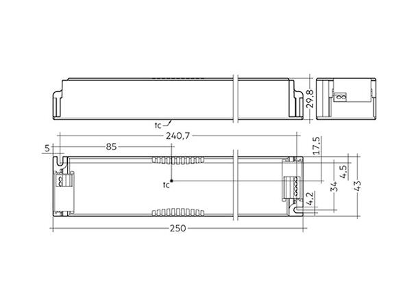 LED driver LC 24V 30-100W Ikke dimbar 