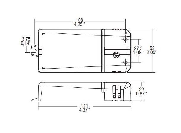 LED driver Mini Jolly 100-900mA 25W NFC DALI-2 - Impuls -  0/1-10V 