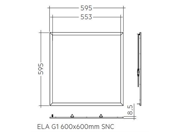 LED panel 60x60 ELA 3800lm 830 800mA SNC TPA G1
